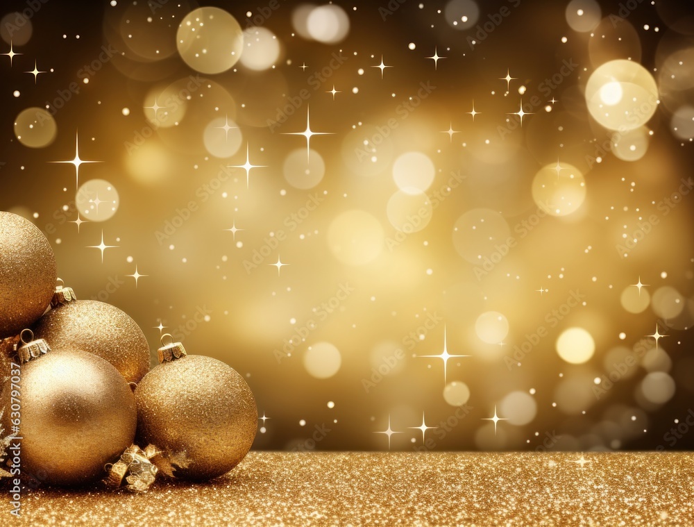 Golden Christmas background