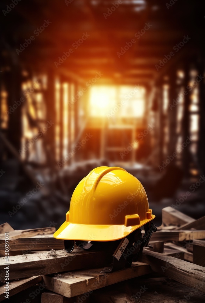 Construction equipment hat and helmet