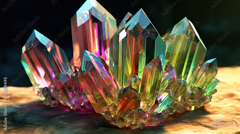 Amazing bright and shiny Burmese Tourmaline crystal cluster background. Jewel mineral detailed macro