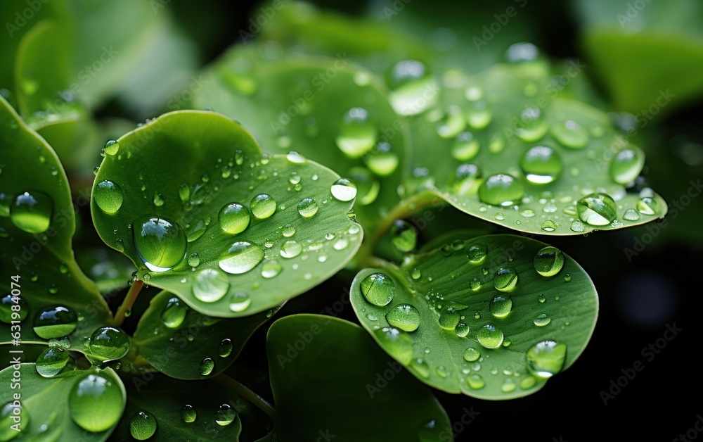 Dew Drops Closeup Background