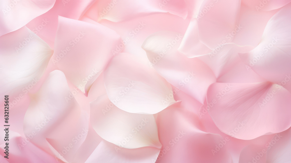  Elegant Rose Petals on a Soft Pink Background