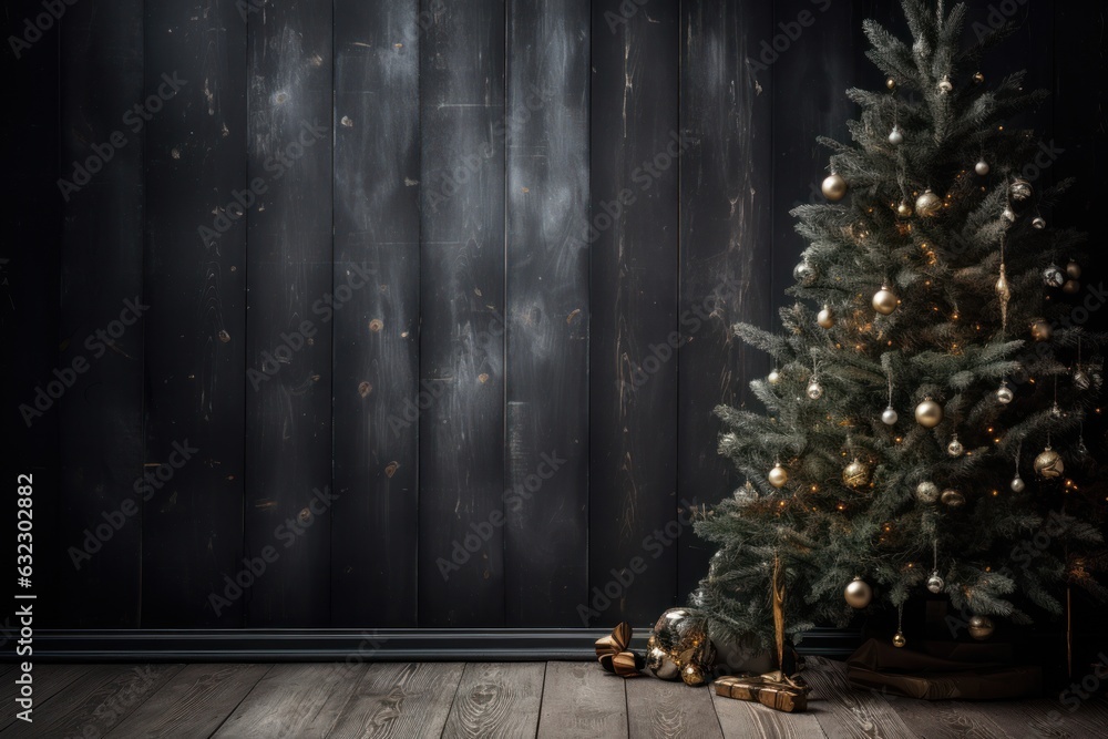 Christmas tree decoration background