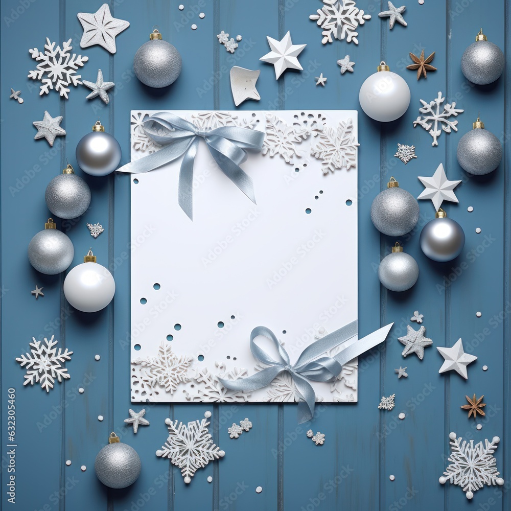 Christmas greeting card template