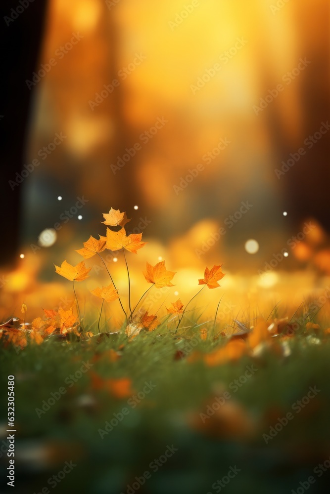 Autumn leaves background