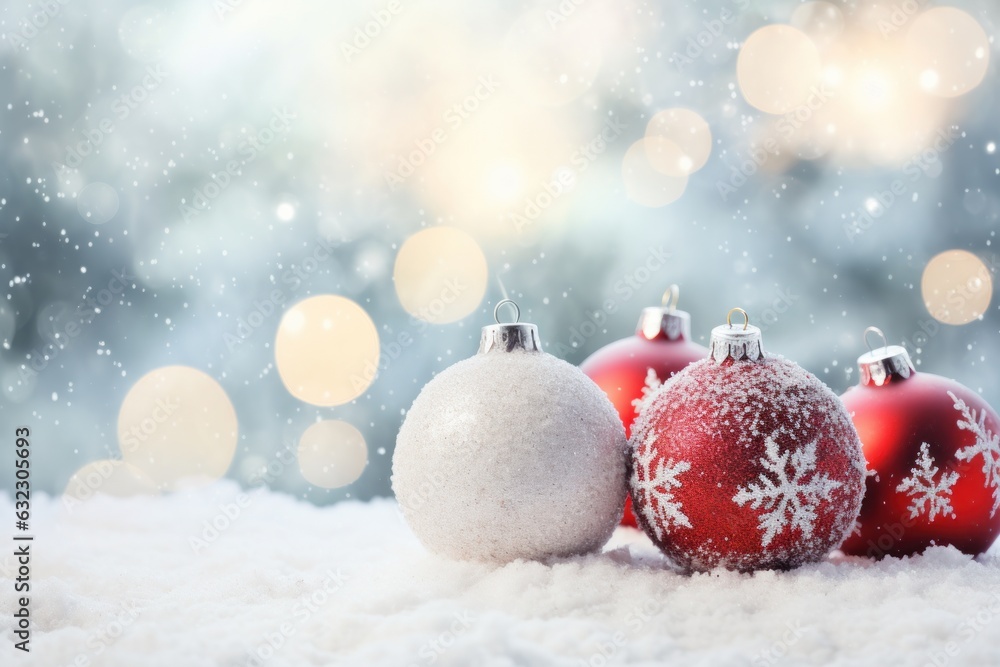 Christmas snow ball background background for business cards