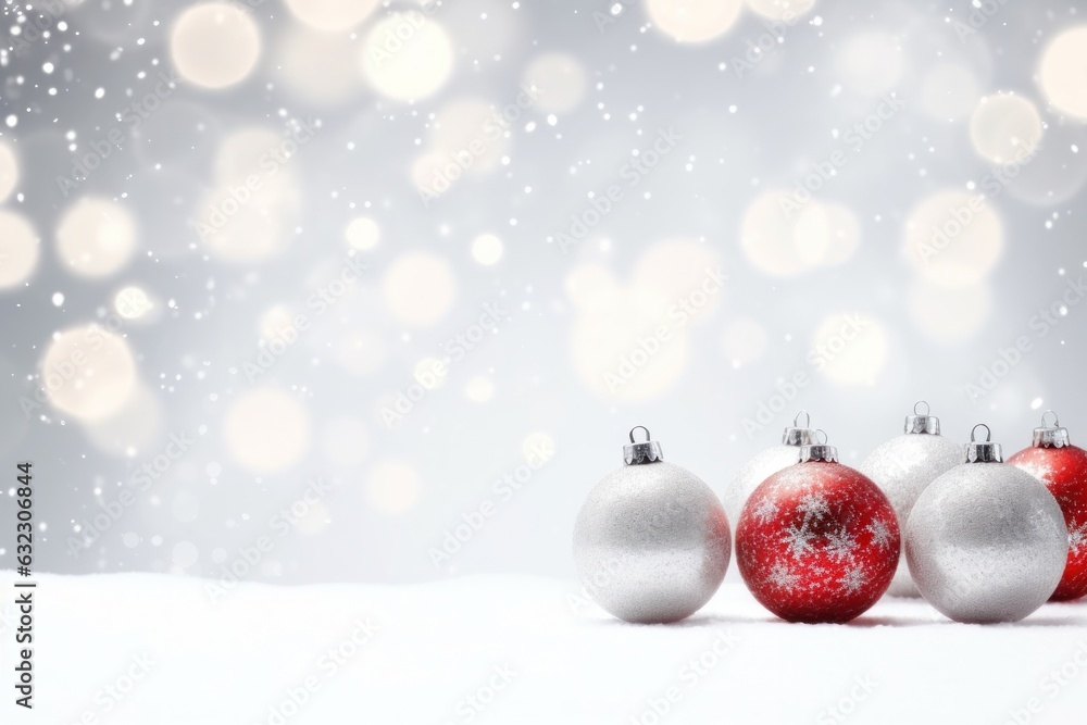 Christmas snow ball background background for business cards