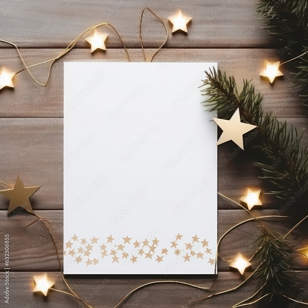 Christmas greeting card template