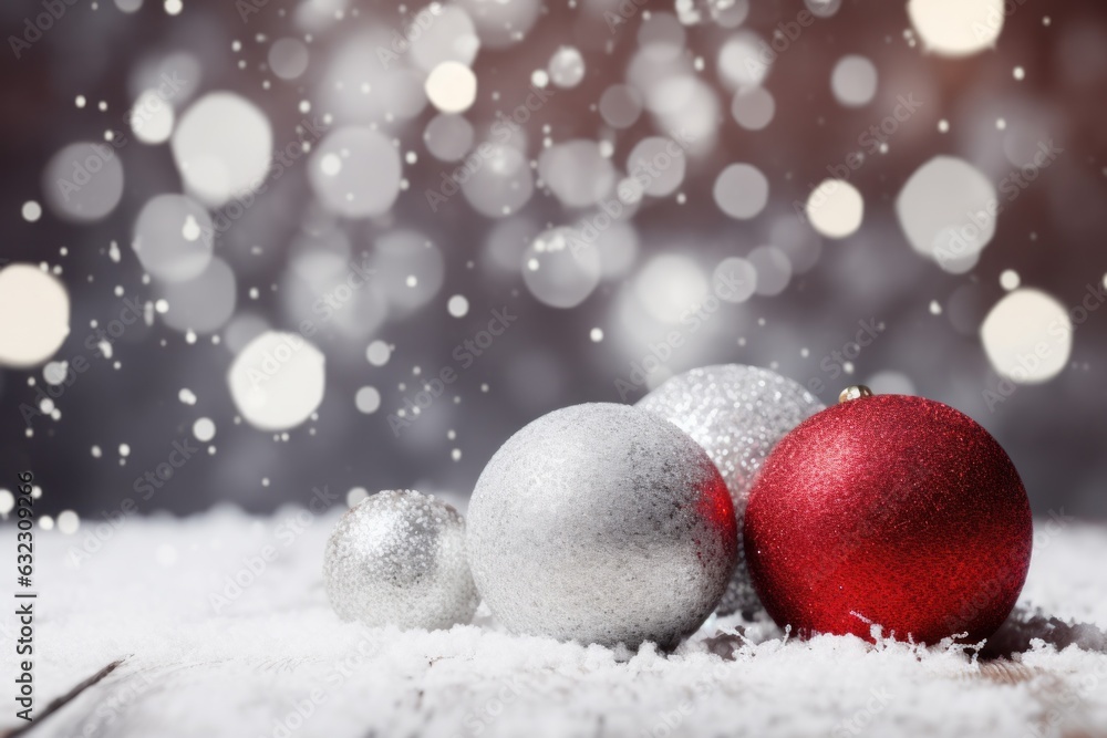 Christmas snow ball background background for business cards