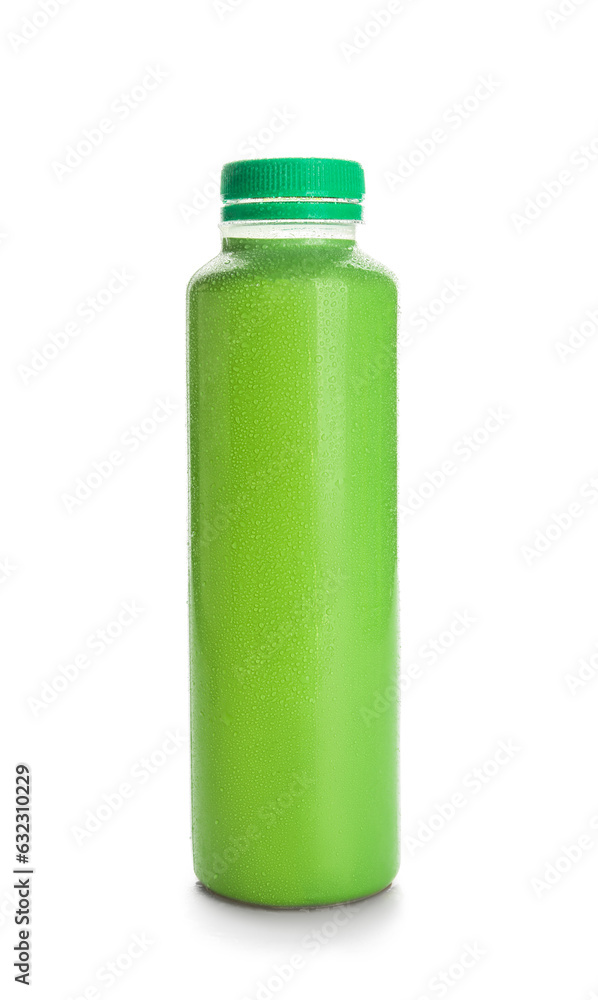 Bottle of fresh soda isolated on white background