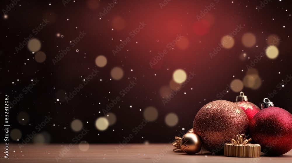 Merry Christmas background with copy space