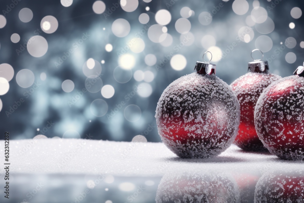 Christmas snow ball background background for business cards