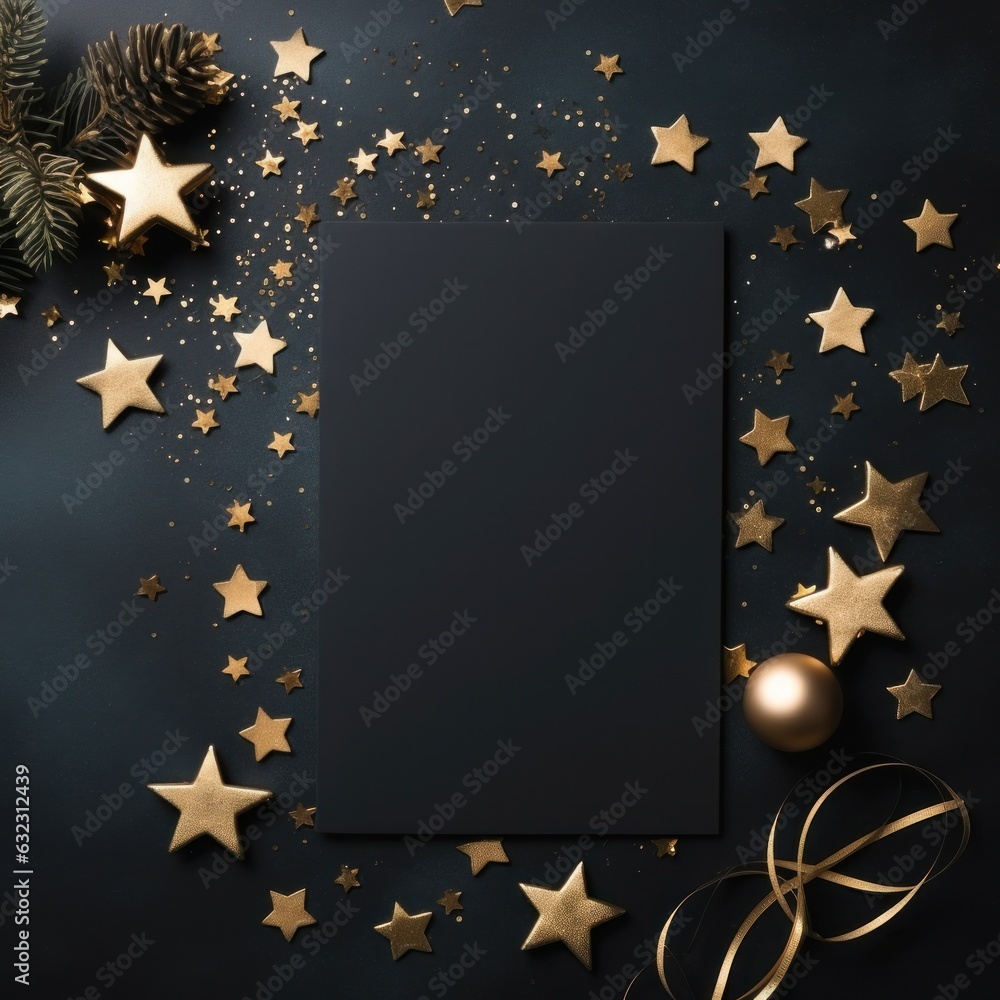 Christmas greeting card template