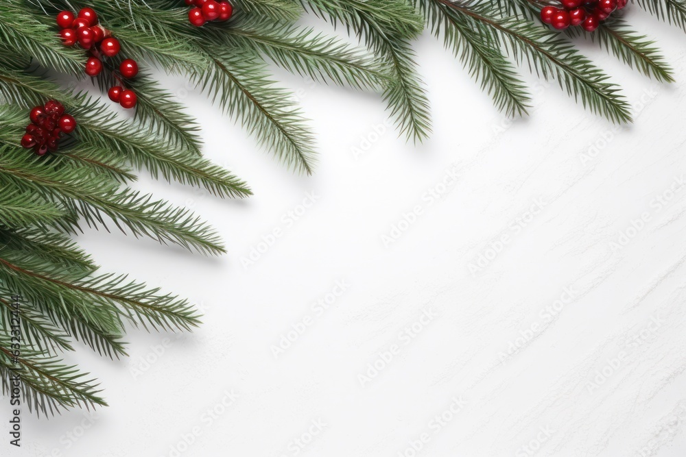 Christmas fir branch background