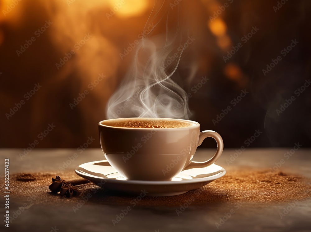 Hot fresh coffee