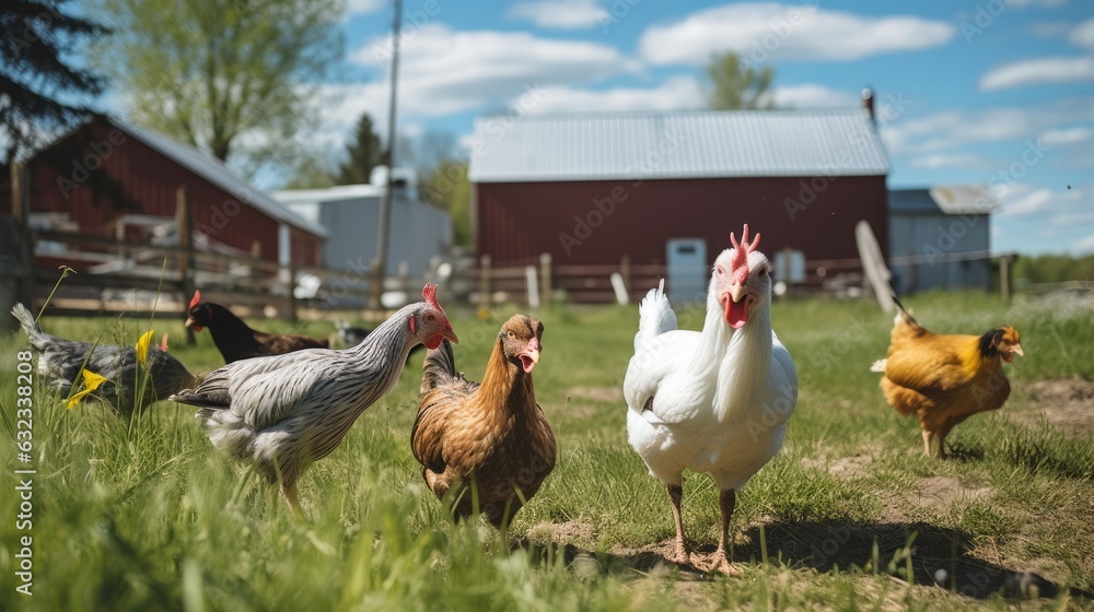 Chicken on the farm