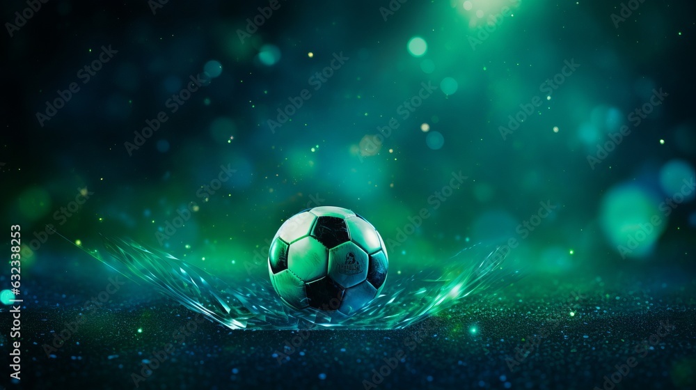 Green soccer sport background