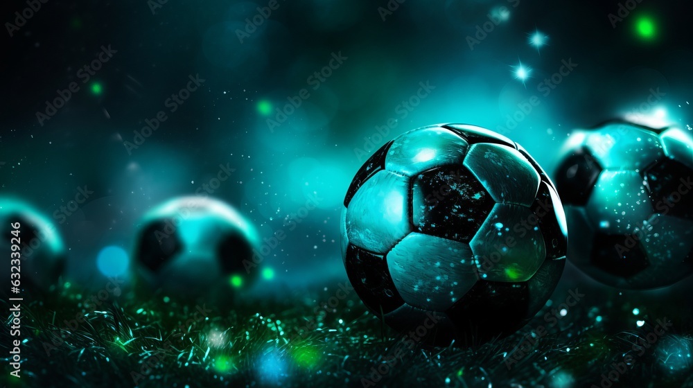 Green soccer sport background