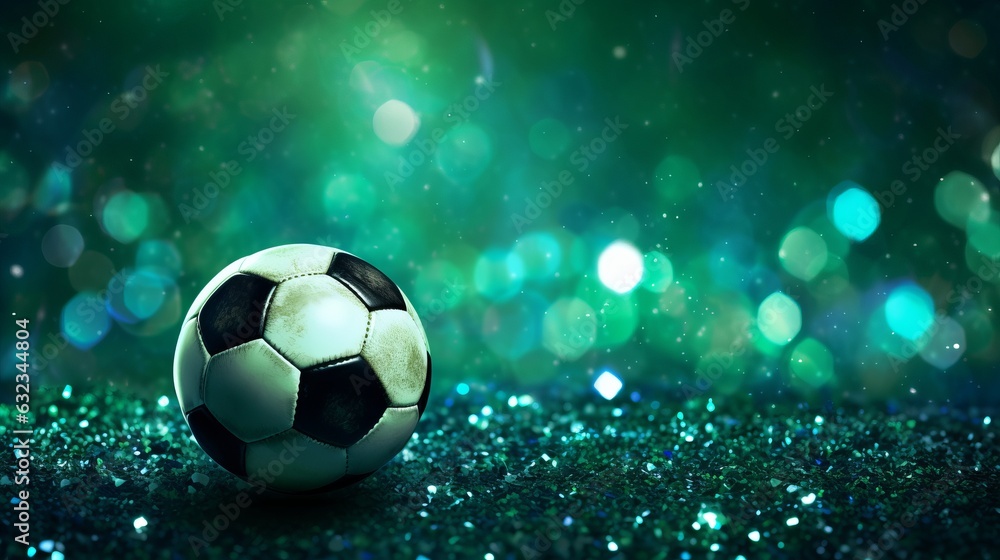 Green soccer sport background