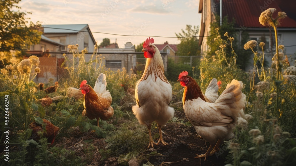 Chicken on the farm