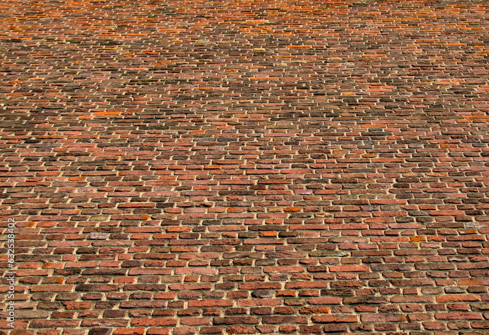 red brick wall