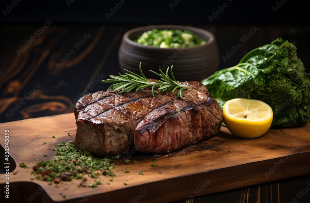 Beef steak background