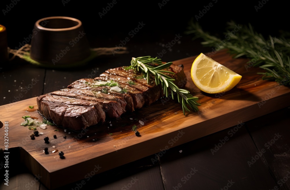 Beef steak background