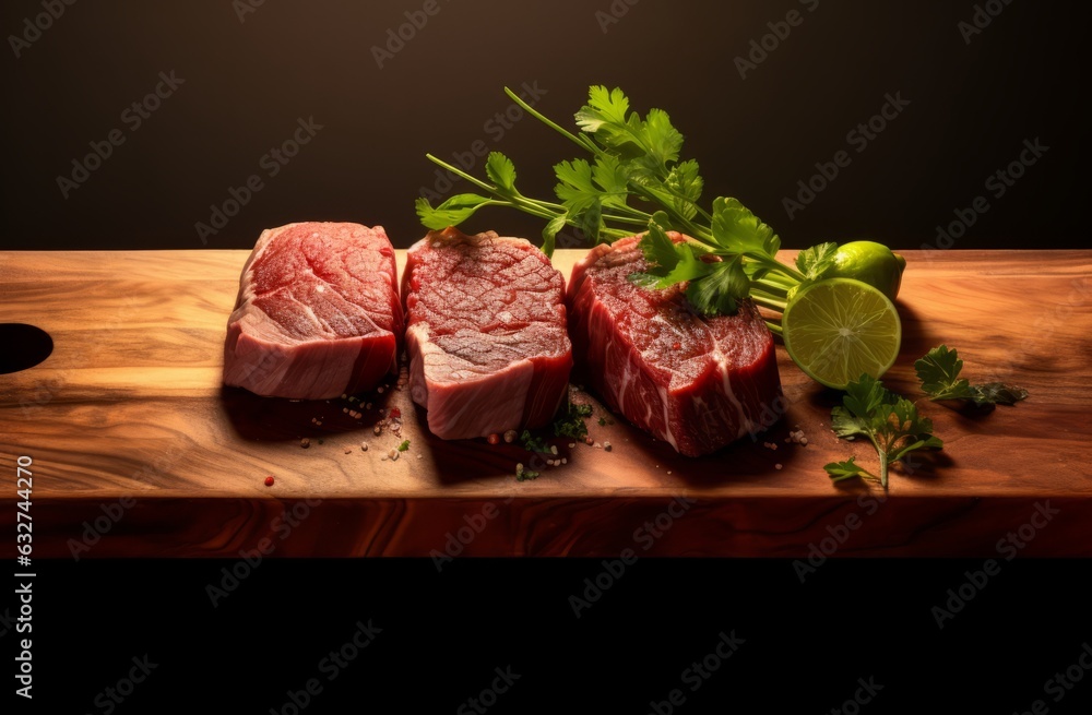 Beef steak background.