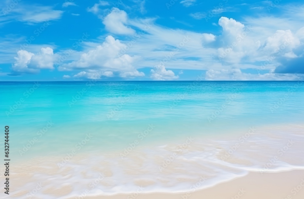 Tropical island beach wallpaper