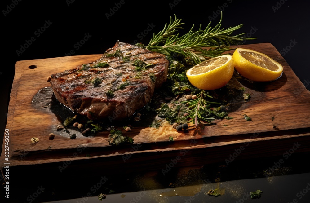 Beef steak background