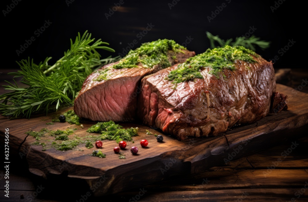 Beef steak background