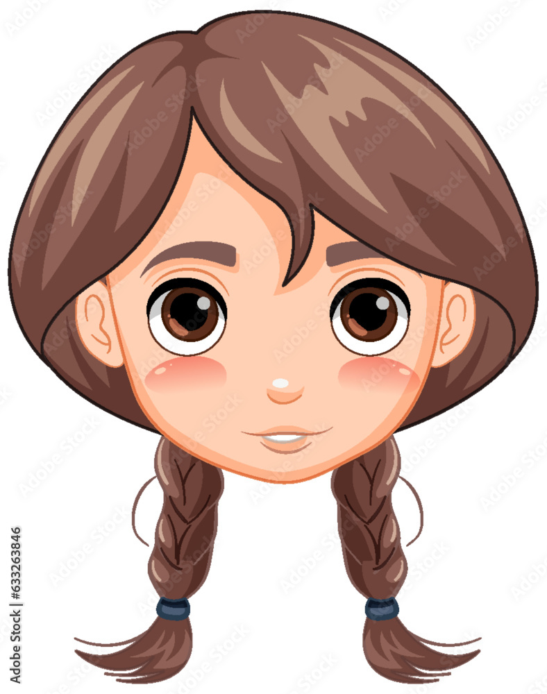 Girl with Braided Hairstyle