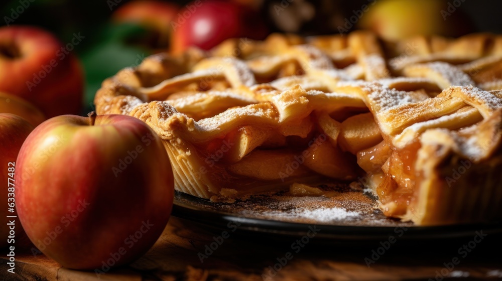 Sweet tasty apple pie