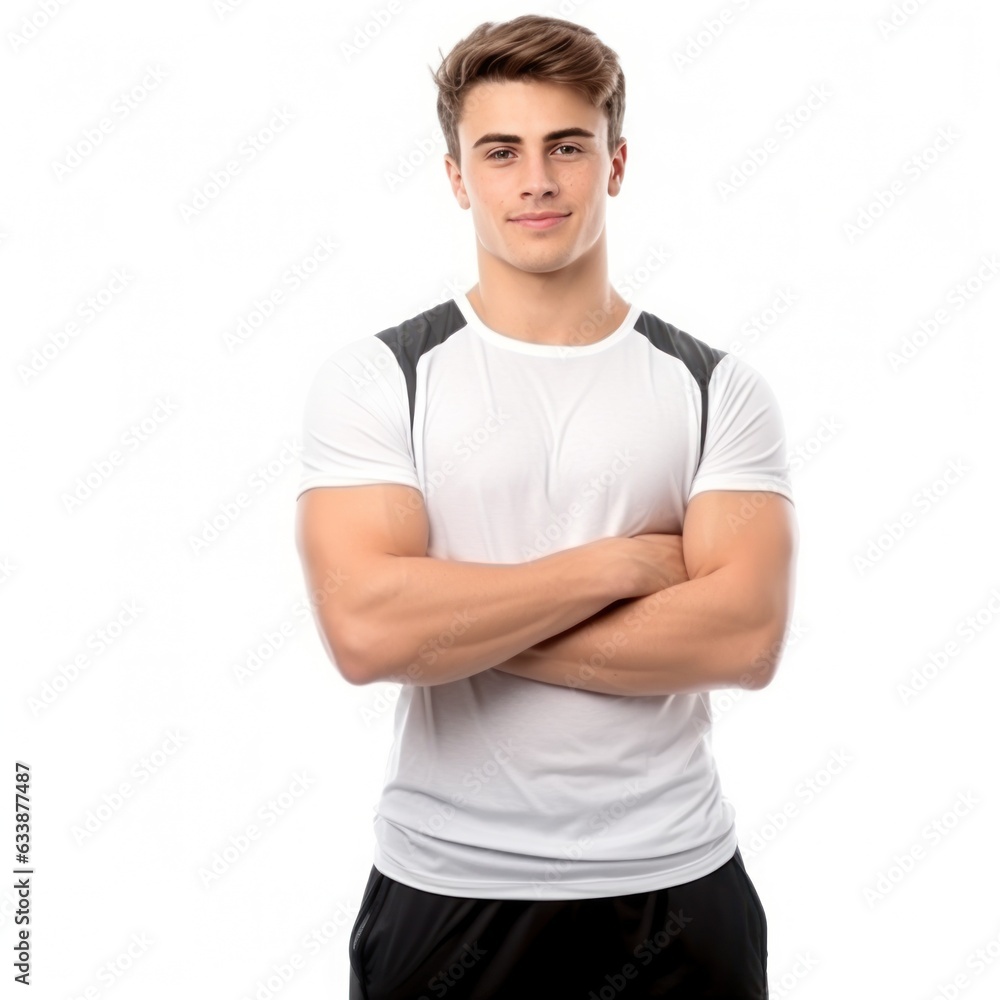 Man in sportwear isolated