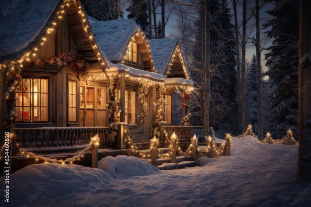 Magic Christmas winter house