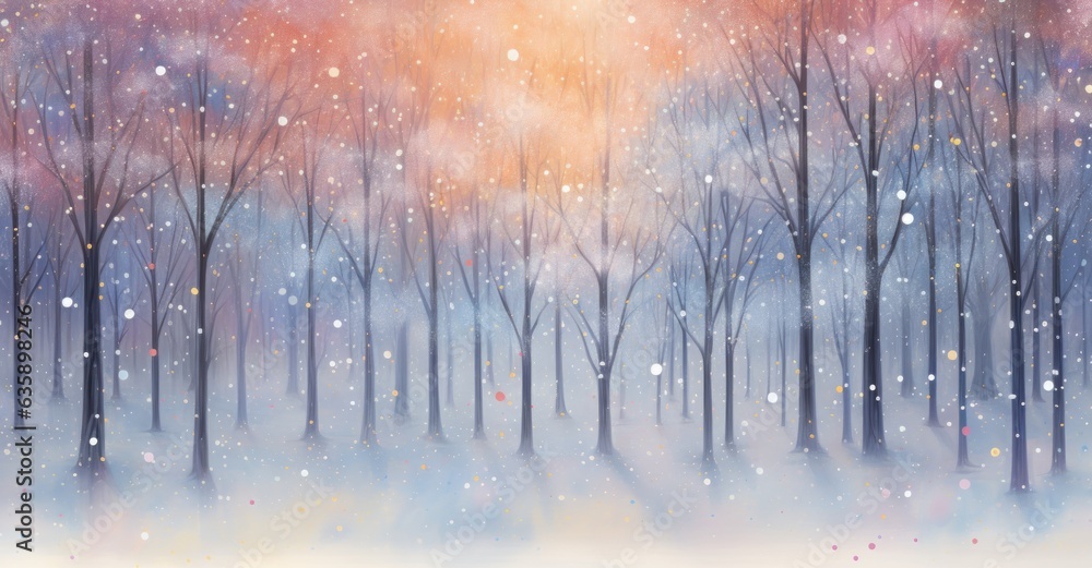 Winter natural background