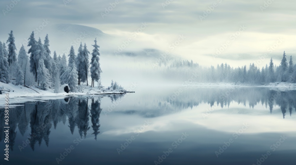 Winter natural background