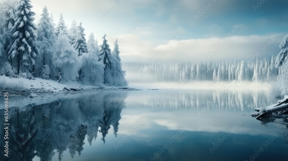 Winter natural background