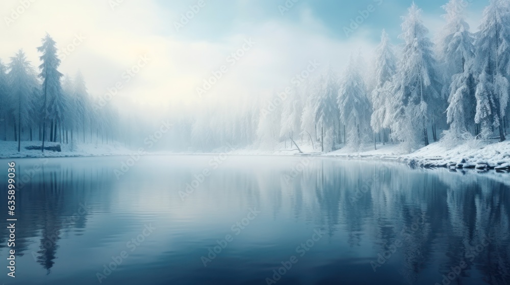 Winter natural background