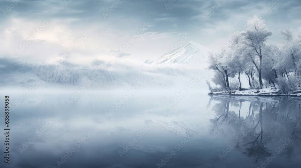 Winter natural background