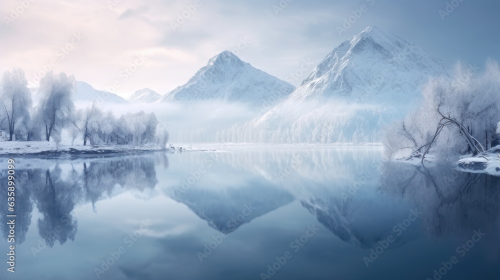 Winter natural background