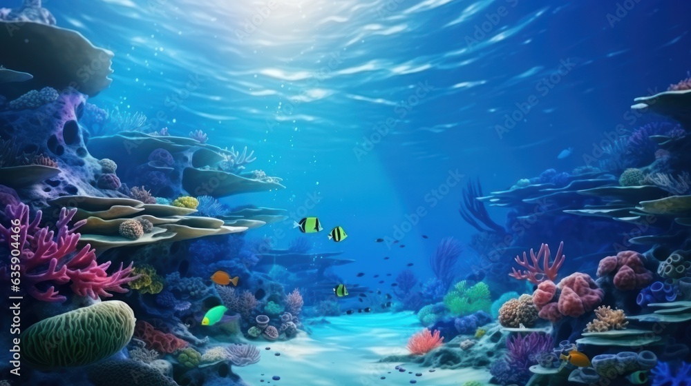 Coral reef natural background