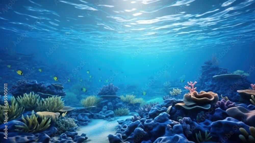 Coral reef natural background