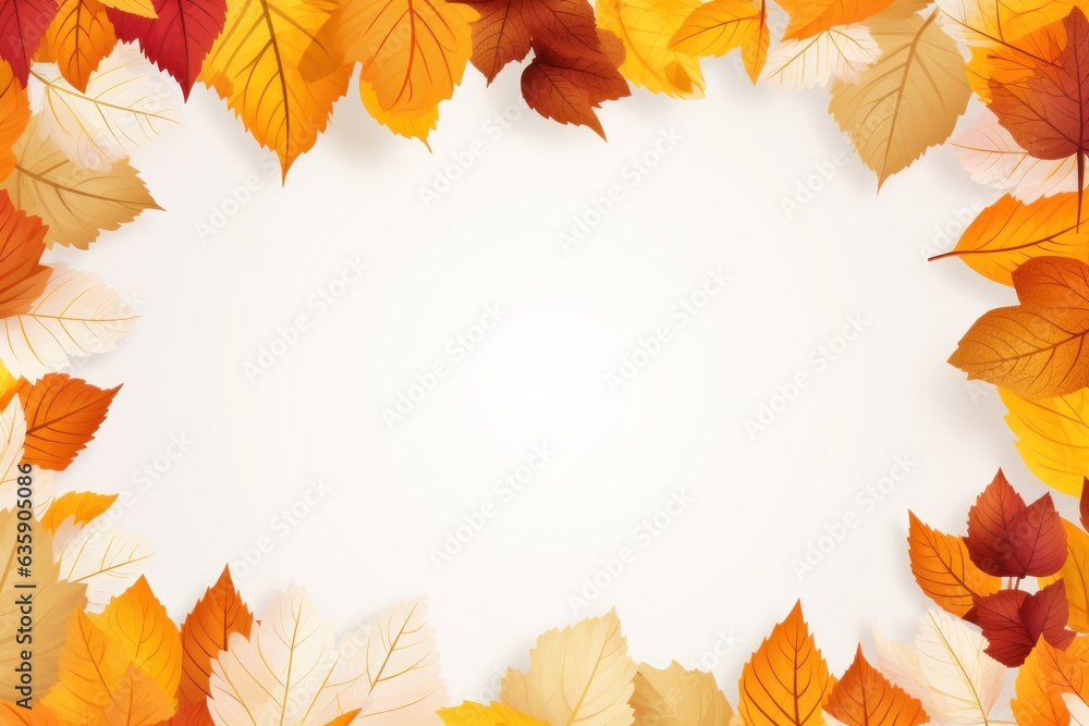 Autumn falling leaves