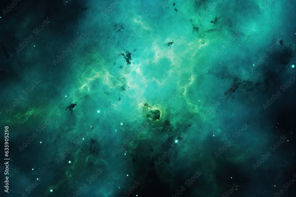 Green abstracr space background