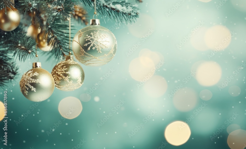 Christmas Holiday Baubles background