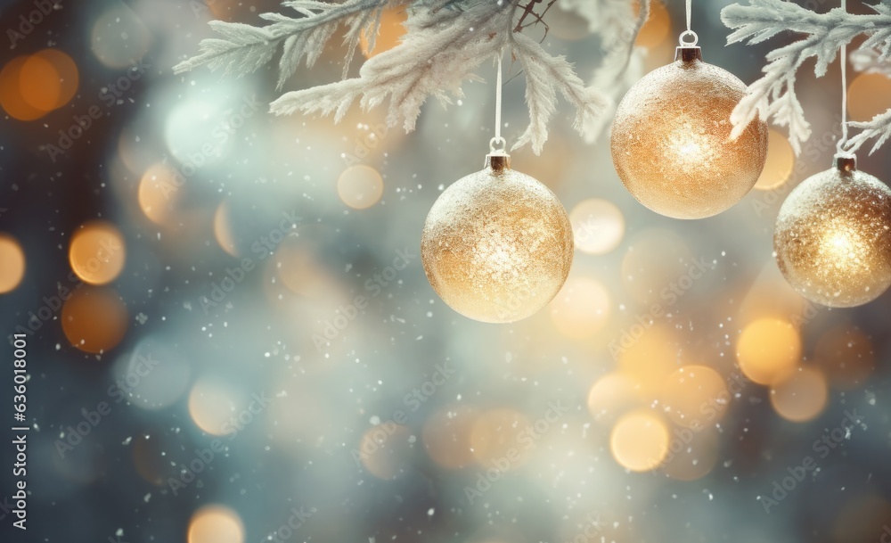 Christmas Holiday Baubles background