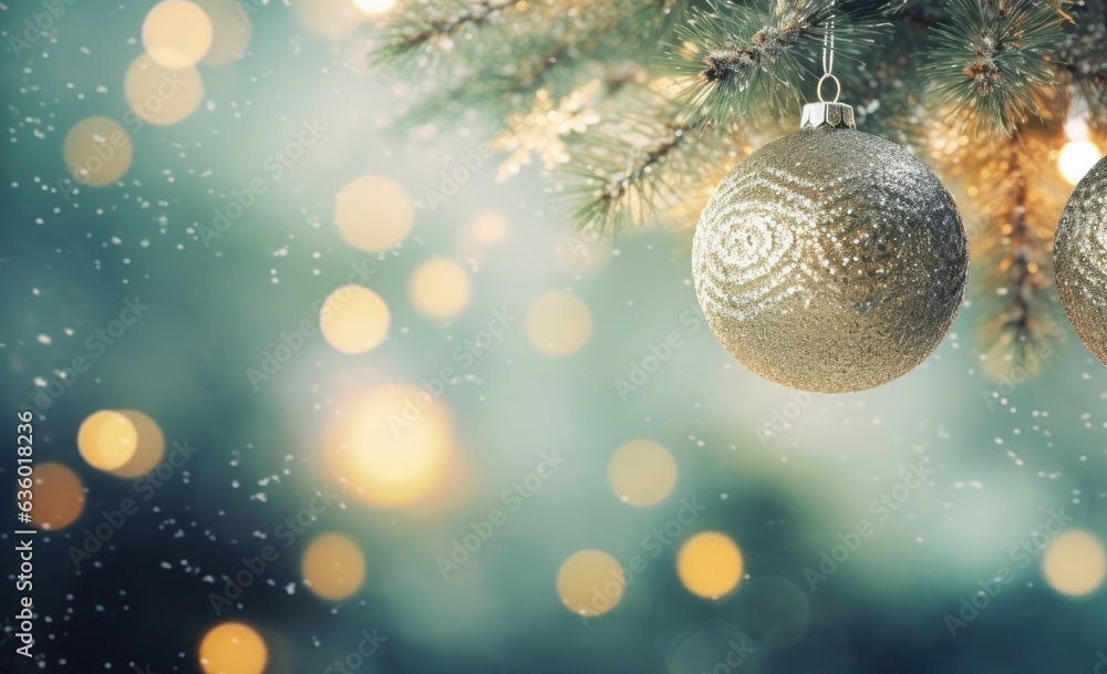 Christmas Holiday Baubles background