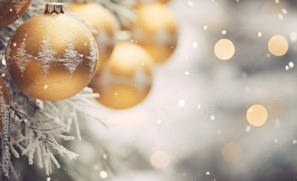 Christmas Holiday Baubles background