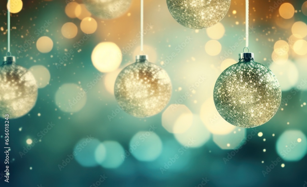 Christmas Holiday Baubles background