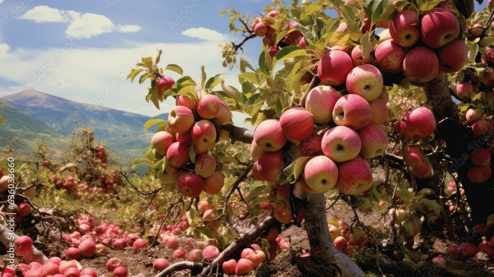 apple tree in summer